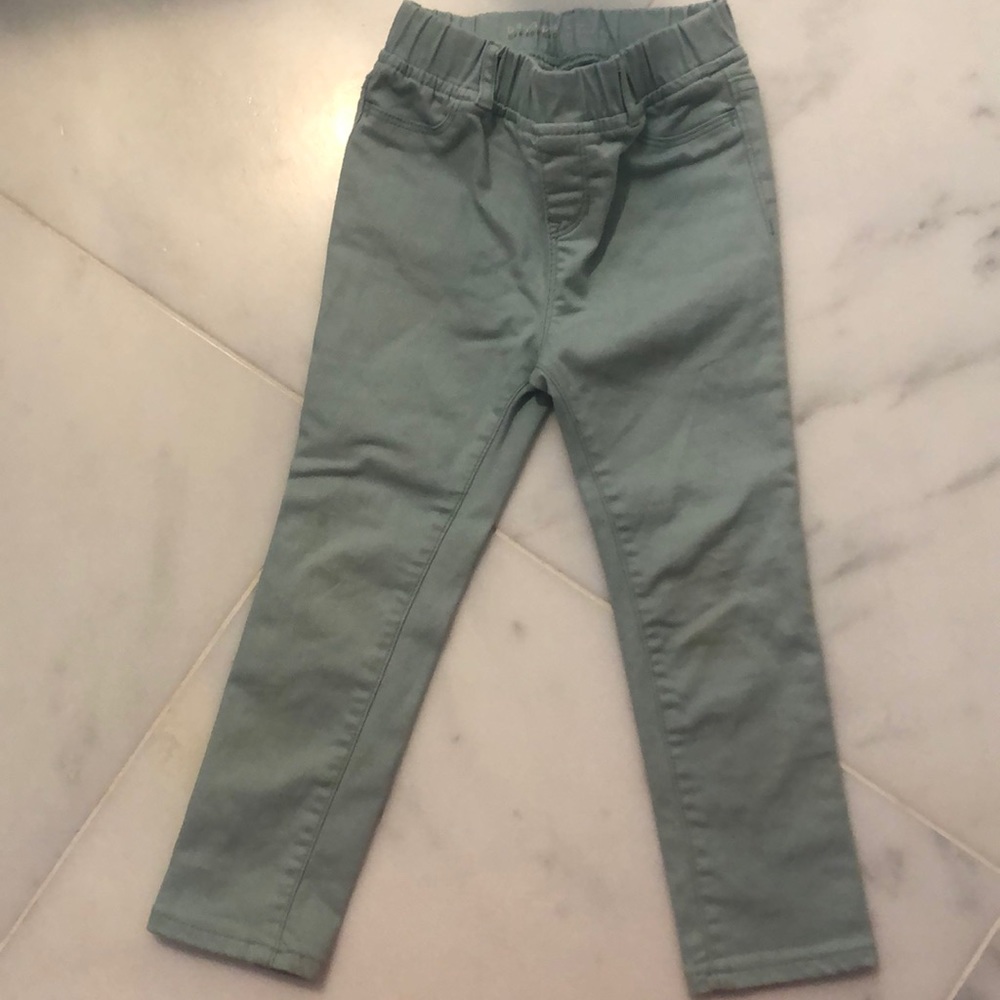 Gap elastic jeans in Seafoam green color, 4T
